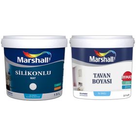Marshall Mentol 7.5 lt Silikonlu Mat Su Bazlı İç Cephe Boyası