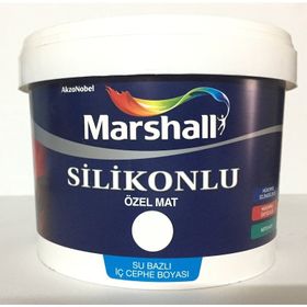 Marshall Mermer Tozu 1 lt Silikonlu Özel Mat Duvar Boyası