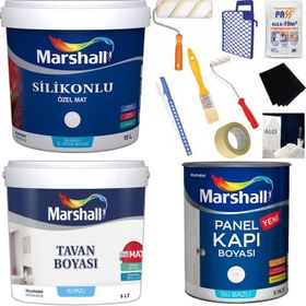 Marshall Özel Mat 15 lt Silikonlu Sahra Beji Duvar Boyası