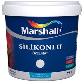 Marshall Özel Mat Damla Sakızı Silikonlu Silinebilir 2.5 lt Duvar Boyası