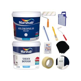Marshall Özel Mat Damla Sakızı Silikonlu Silinebilir 2.5 lt Duvar Boyası