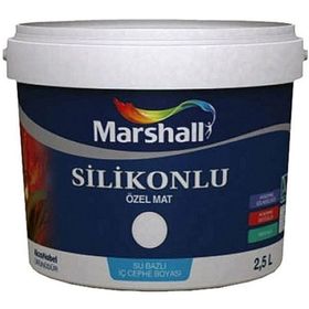 Marshall Özel Mat Islak Kum Silikonlu Silinebilir 2.5 lt Duvar Boyası