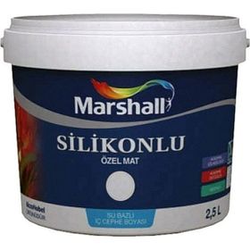 Marshall Özel Mat Mavi Göl Silikonlu Silinebilir 2.5 lt Duvar Boyası