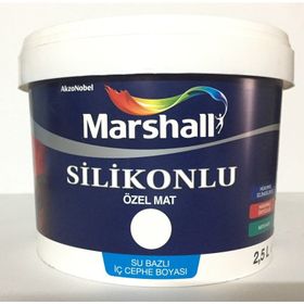 Marshall Özel Mat Mavi Göl Silikonlu Silinebilir 2.5 lt Duvar Boyası