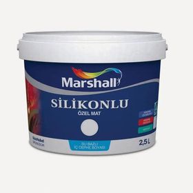 Marshall Özel Mat Pamuk Tarlası Silikonlu Silinebilir 2.5 lt Duvar Boyası