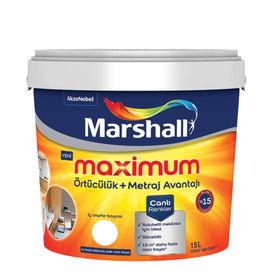 Marshall Papaya 15 lt Maximum Silikonlu Ipek Mat Iç Cephe Boyası