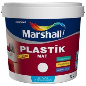 Marshall Plastik Mat Siyah Su Bazlı 2.5 lt İç Cephe Boyası