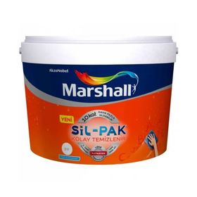 Marshall Sil-Pak 15 lt Şampanya Silikonlu Yarı Mat İç Cephe Duvar Boyası