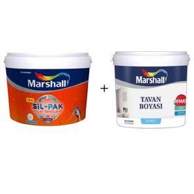 Marshall Sil Pak Beyaz 15 lt İç Cephe Boyası + 10.5 lt Tavan Boyası