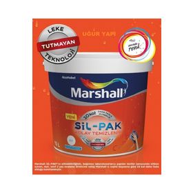 Marshall Sil Pak Silikonlu Silinebilir Yarı Mat 2,5 lt İç Cephe Duvar Boyası