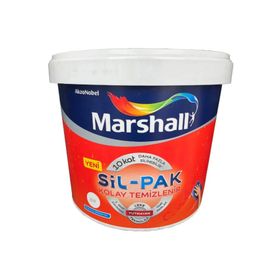 Marshall Sil Pak Silikonlu Silinebilir Yarı Mat 2,5 lt İç Cephe Duvar Boyası