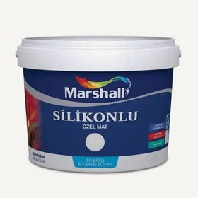 Marshall Silikonlu Çakmaktaşı 1 lt Özel Mat Silinebilir İç Cephe Boyası