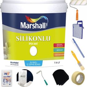 Marshall Silikonlu İpek Mat Bebek Pembe 7.5 lt Duvar Boyası
