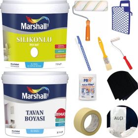 Marshall Silikonlu İpek Mat Bebek Pembe 7.5 lt Duvar Boyası