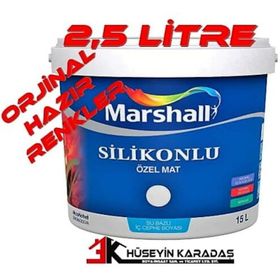 Marshall Silikonlu Özel Mat 2.5 lt Erguvan İç Cephe Boyası