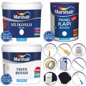 Marshall Silikonlu Patika 15 lt Özel Mat Silinebilir Iç Cephe Boyası
