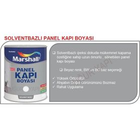 Marshall Solvent Bazlı 2.5 lt + 6'lı Boyama Seti Beyaz Renk İç Cephe Boyası