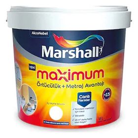 Marshall Yanık Portakal 7.5 lt Silikonlu Özel Mat İç Cephe Boyası
