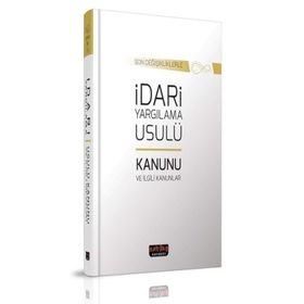Mart 2020 İdari Yargılama Usulü Kanunu - Savaş Yayınları