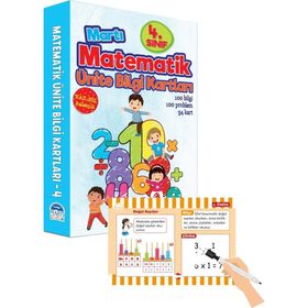 Martı Çocuk Yayınları 4. Sınıf Matematik Ünite Bilgi Kartları