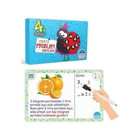 Martı Problem Kartları 4. Sınıf Silinebilir Kalemli - Refik Çapar