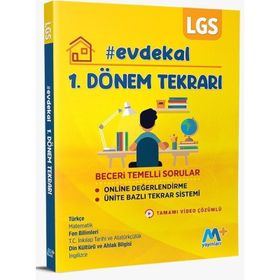Martı Yayınları 8. Sınıf LGS 1. Dönem Soru Bankası