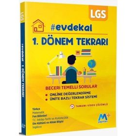 Martı Yayınları 8. Sınıf LGS 1. Dönem Soru Bankası