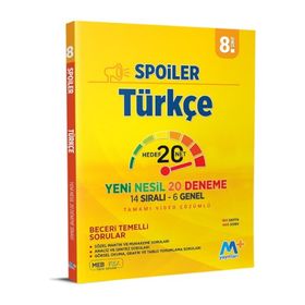 Martı Yayınları 8. Sınıf LGS Türkçe Spoiler Denemeleri