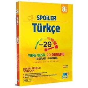 Martı Yayınları 8. Sınıf LGS Türkçe Spoiler Denemeleri