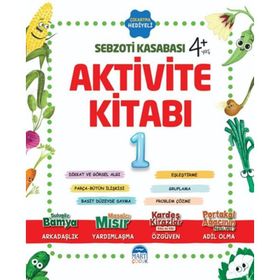 Martı Yayınları Martı Çocuk Yayınları Sebzoti Kasabası Aktivite Kitabı 1