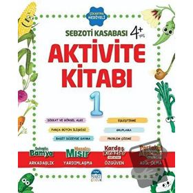 Martı Yayınları Martı Çocuk Yayınları Sebzoti Kasabası Aktivite Kitabı 1