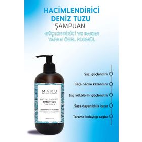 Maru Hacim ve Dolgunluk Veren 250 ml Deniz Tuzu Şampuanı