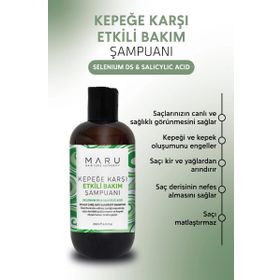 Maru Kepeğe Karşı Etkili 250 ml Arındırıcı Şampuan