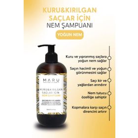 Maru Kuru ve Kırılgan Saçlar İçin 250 ml Nem Terapisi Şampuanı