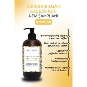 Maru Kuru ve Kırılgan Saçlar İçin 250 ml Nem Terapisi Şampuanı