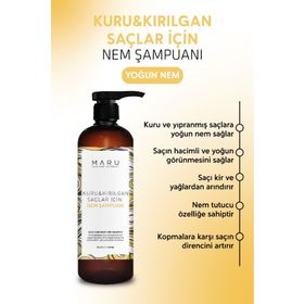Maru Kuru ve Kırılgan Saçlar İçin 750 ml Nem Terapisi Şampuanı