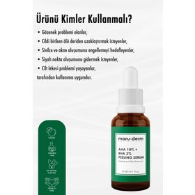 Maruderm %10 AHA + %2 BHA 30 ml Yüz Bakım Serumu