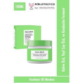 Maruderm 100 ml Kahve Özü Yeşil Çay Özü Tazelyici Kil Maskesi