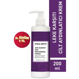 Maruderm 200 ml Leke Karşıtı Cilt Beyazlatıcı Bakım Kremi
