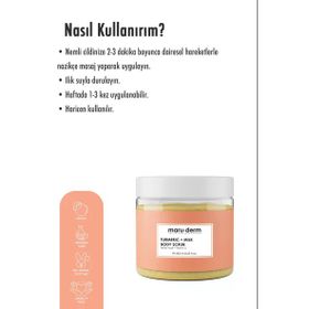 Maruderm 250 ml Zerdeçal Süt Vücut Peelingi