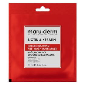 Maruderm Biotin And Keratin Intense Repairing Duş Öncesi 50 ml Saç Maskesi
