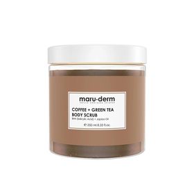 Maruderm Body Scrub 250 ml Kahve Yeşil Çay Özlü BHA Jojoba Yağı Vücut Peelingi