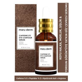 Maruderm Caffeine %5+Peptides+Hyalüronik Asit 30 ml Göz Çevresi Serumu