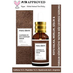Maruderm Caffeine %5+Peptides+Hyalüronik Asit 30 ml Göz Çevresi Serumu