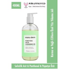 Maruderm Karma ve Yağlı Ciltlere Özel Salisilik Asit 400 ml Yüz Yıkama Jeli