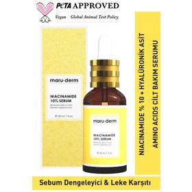 Maruderm Niacinamide %10+Hyalüronik Asit+Panthenol 30 ml Cilt Bakım Serumu