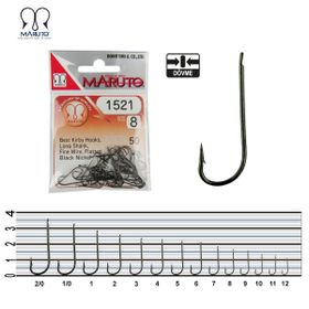 Maruto 1521 No:4 Nikel 100'lü Paket Olta İğnesi