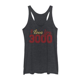 Marvel 3000 Loves Askılı Black Heather Kadın Atlet