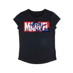 Marvel Avengers Classic Strange Yuvarlak Kollu Siyah Kadın T-shirt