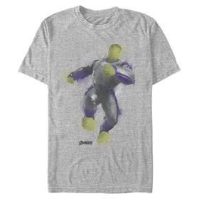 Marvel Big and Tall Hulk Boyalı Üst Kısa Kollu Atletik Heather Erkek T-shirt